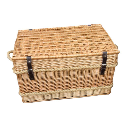 Rope Handled Trunk 66cm Empty Picnic Basket