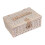 White Provence Wicker Empty Picnic Basket 1