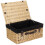 (Black Lining) 51cm Buff Willow Wicker Picnic Basket 1