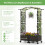 Jardinière verticale avec treillis et système d'arrosage automatique 4
