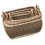 Set of 3 Three Tone Wicker Storage Baskets 1