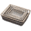 Set of 4 Provence Wicker Shallow Storage Baskets 1