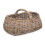 Grey Rattan Market Log Basket 1