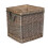 Square Rope Handled Wicker Log Basket 1
