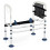 Verstelbaar toiletframe met opbergruimte, wit 2
