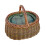 Deluxe Wicker Car Basket with Fitted Cooler 1