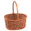 Small Rustic Oval Wicker Shopping Basket 1