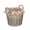 Craft Wicker Basket With Garden Rose Lining 1