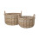 Set of 2 Grey Kubu Log Baskets 1