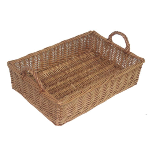 Wicker Rectangular Display Tray