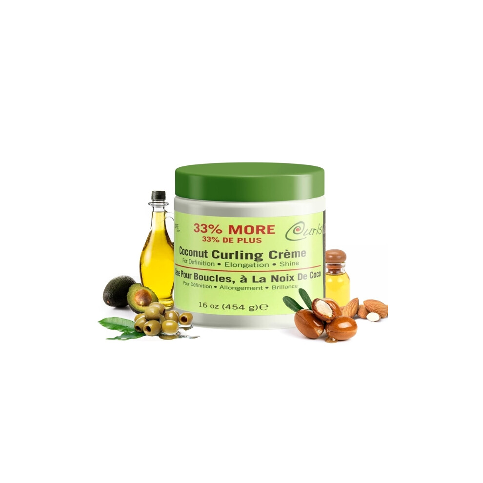 Curls & Naturals Cream Coconut Curling Crã¨Me 16 Oz