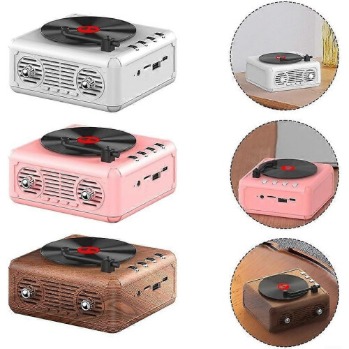 Lecteur CD portable 2 en 1 avec enceinte Bluetooth intégrée, rechargeable par USB, blanc._M 2