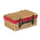 (White Lining) 36cm Buff Willow Wicker Picnic Basket 4