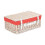 (White) 45cm White Wash Willow Wicker Picnic Basket 7