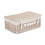 (Unlined) 45cm White Wash Willow Wicker Picnic Basket 8