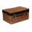 (Red Lining) 51cm Double Steamed Willow Wicker Picnic Basket 4