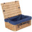 (Back Lining) 46cm Buff Willow Wicker Picnic Basket 7