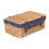 (White Lining) 46cm Buff Willow Wicker Picnic Basket 9