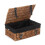 (Grey) 35cm Double Steamed Willow Wicker Picnic Basket 5
