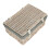 (Unlined) 35cm Whitewash Willow Wicker Picnic Basket 13