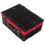 (White) 36cm Empty Black Willow Picnic Basket With Cotton Lining 5