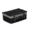 (Grey) 36cm Empty Black Willow Picnic Basket With Cotton Lining 11