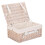(Black) 41cm White Wash Wicker Willow Picnic Basket 4