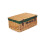 (Red) 55cm Buff Willow Wicker Picnic Basket 6