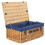 (Grey) 55cm Buff Willow Wicker Picnic Basket 7