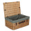 (Red) 55cm Buff Willow Wicker Picnic Basket 14