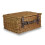 (White Lining) 36cm Double Steamed Willow Wicker Picnic Basket 3