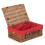 (Grey) 36cm Double Steamed Willow Wicker Picnic Basket 5
