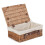 (White Lining) 36cm Double Steamed Willow Wicker Picnic Basket 8