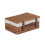 (Black Lining) 36cm Double Steamed Willow Wicker Picnic Basket 7