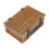 (Black Lining) 36cm Double Steamed Willow Wicker Picnic Basket 9