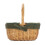(Red Checked) Full Buff Willow Childs Oval Wicker Shopping Basket 12