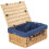 (Unlined) 41cm Buff Willow Wicker Picnic Basket 6