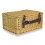 (Grey) 41cm Buff Willow Wicker Picnic Basket 3