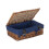 (White) 40cm Split Willow Wicker Rectangular Gift Basket 6