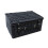 (White) 41cm Black Painted Willow Picnic Basket with Cotton Lining 1