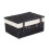 (Blue) 41cm Black Painted Willow Picnic Basket with Cotton Lining 4
