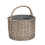Wicker Round Grey Chiller Picnic Basket 4