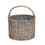 Wicker Round Grey Chiller Picnic Basket 5