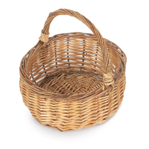 Two Tone Willow Mini Wicker Shopping Basket 2