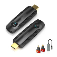 VRRIIS 094 Transmisor y receptor de vídeo HD de 100 m, extensor HDMI inalámbrico 1080P_M