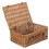 (White) 35cm Light Steamed Wicker Picnic Basket 2