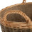 Small Unpeeled Hessian Lined Wicker Log Basket 5