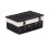 (Red) 36cm Empty Black Willow Picnic Basket With Cotton Lining 4