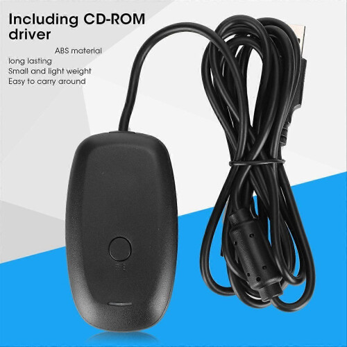 Compatibile con adattatore USB per PC per gamepad wireless Xbox 360, supporta sistemi Windows 7/8/10 per controller e console Xbox 360 1