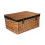 (Black Lining) 72cm Double Steamed Rope Handled Wicker Trunk 8